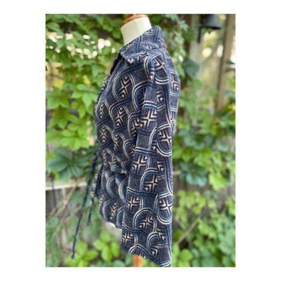 Vintage 70s Holt Renfrew Cotton Velvet Short Coat Fall Jacket - Picture 9 of 15